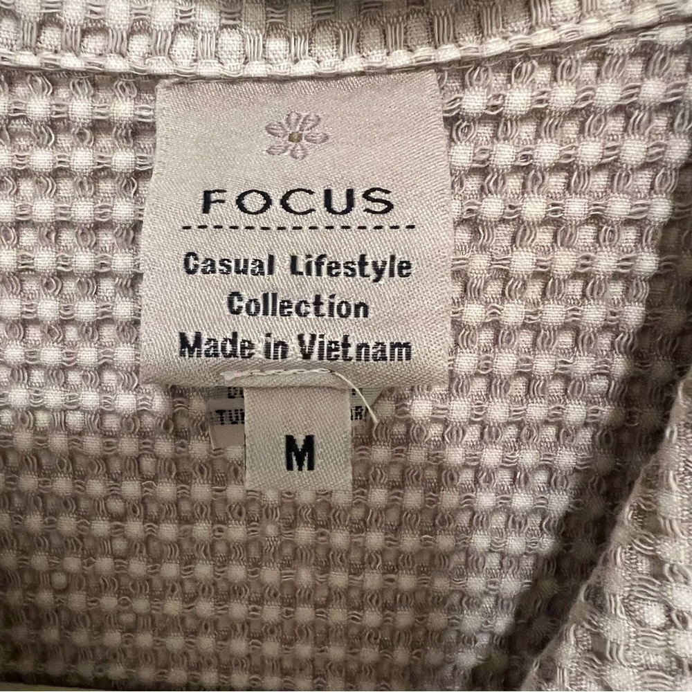 Focus Waffle  Beige Button-Up Jacket - Picture 2 of 10